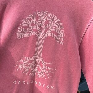 Oaklandish Pink Sweatshirt with Tree Design